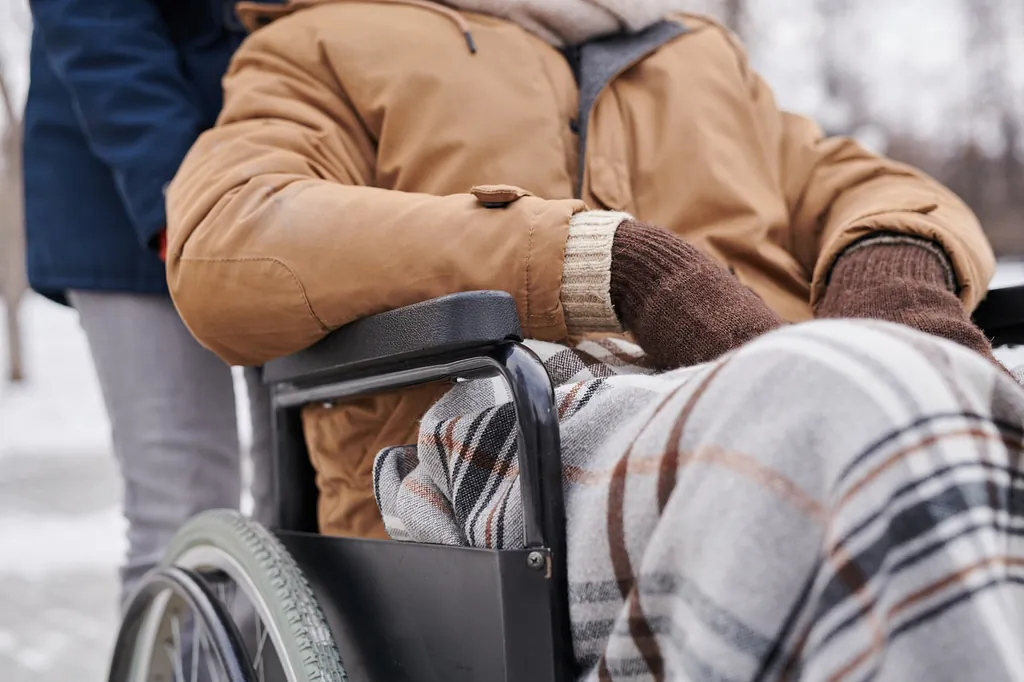 Person sat in a wheelchair
